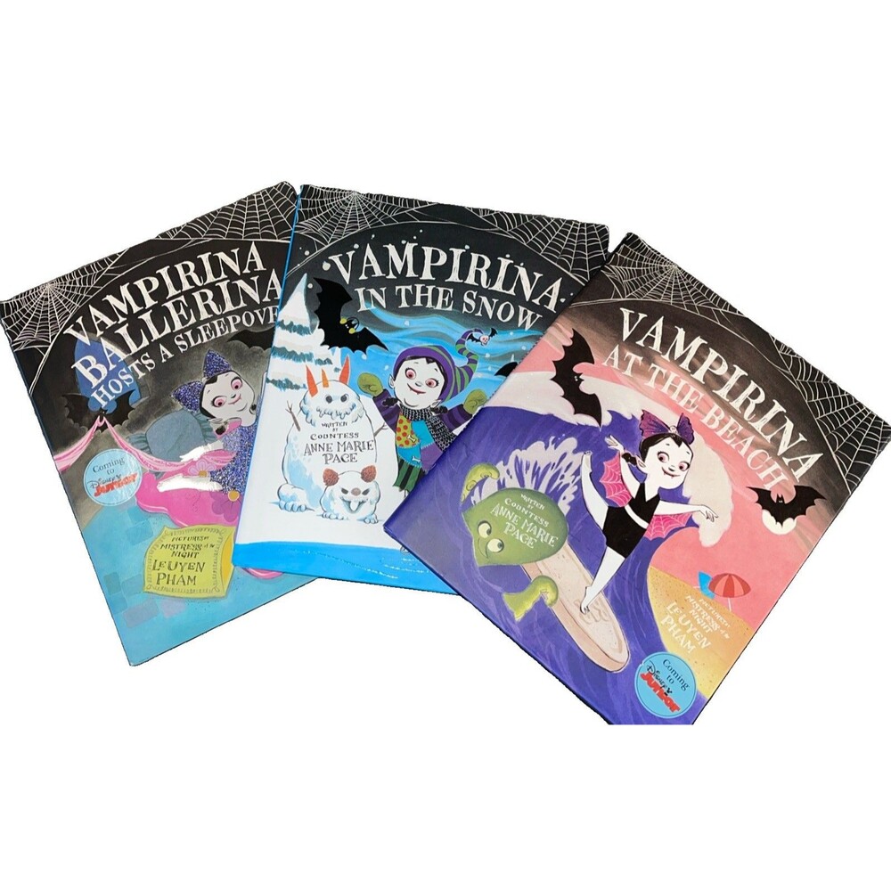 Vampirina Ballerina Lot of 3 Beach, Snow, Sleepover by Anne Marie Page